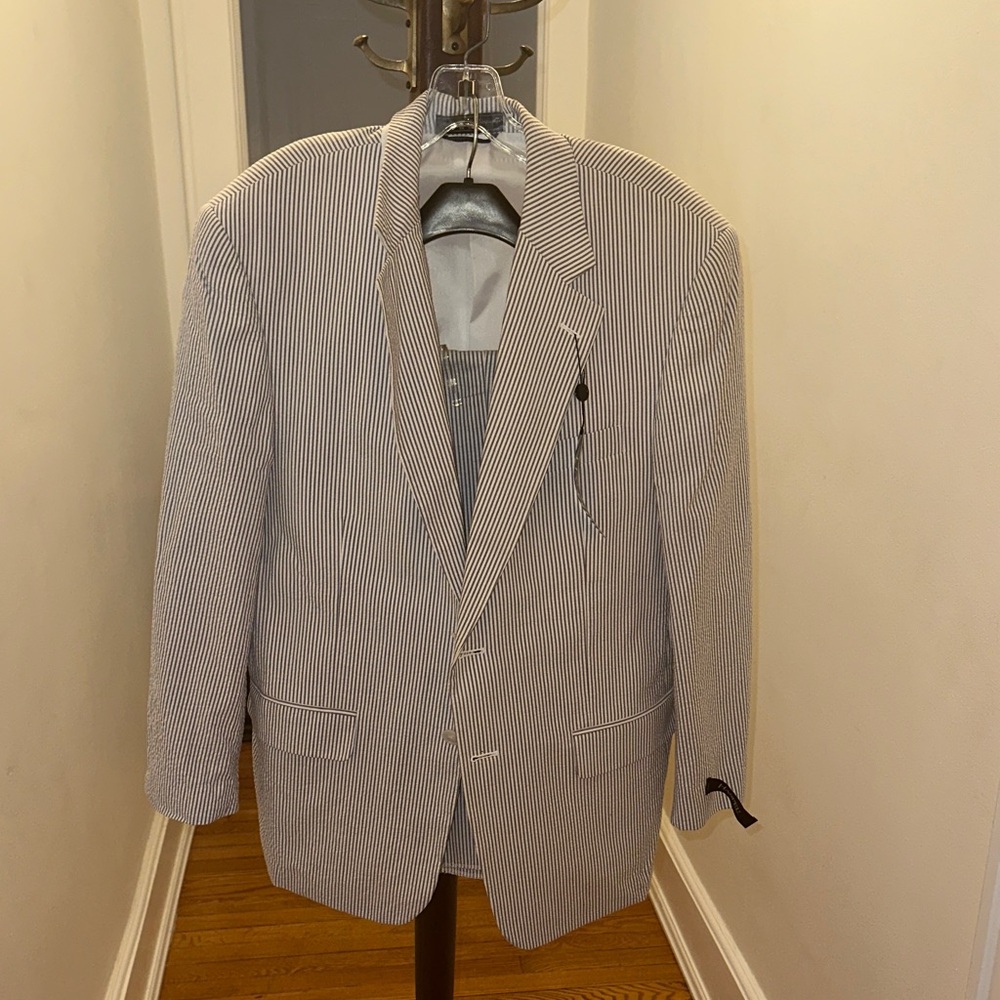 Men's Pinstripe Blazer